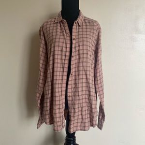 pink hollister flannel